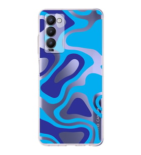 PrintiFy Tecno Camon 18P Uyumlu Kamera Korumalı Renkli Desen Tasarımlı Şeffaf Silikon Kılıf
