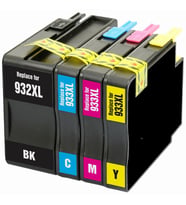 Xplus ® HP Officejet 6600 Kartuş Set 4 Renk Takım Muadil Yüksek Kapasite 932XL-933XL (Çok Renkli)