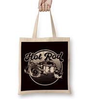 Classic Old American Cars Hot Rod Automobile Speed Vehicle-1 Bez Çanta Uzun Saplı