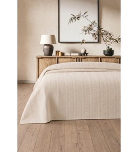 Royam Mevsim Home %100 Pamuk Tek Kişilik Waffle Desenli Yatak Örtüsü Pike 160 x 240