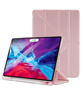 Microsonic Apple iPad Pro 11`` 2022 4. Nesil Kılıf (A2759-A2435-A2761-A2762) Origami Pencil Rose Gold