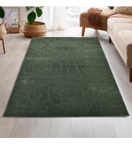 Latte Yumuşak Peluş Yeşil Çocuk Odası Oturma Odası Salon Mutfak Halısı K139A