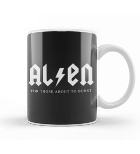 For Those About To Burst Alien ACDC Kupa Bardak Porselen