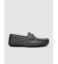 %100 Hakiki Deri Gri Tokalı Erkek Loafer