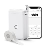 Powermaster PM-20343 Kablosuz Taşınabilir Bluetooth lu Etiket Makinesi Yapışkanlı 15mm Genişlik Kablosuz Yazıcı