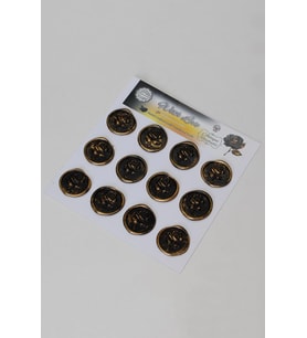 Mühürcüm Antique Rosebuds 12 Adet 3D Hazır Kendinden Yapışkanlı Sticker Mühür RM2105
