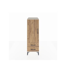 Kronos Dolap 3 Raflı 2 Çekmeceli Tek Kapaklı 44x59x134 Aytaşı-Çam