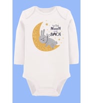 Organik Baskılı Pamuklu Unisex Bebek Body UZUNE202