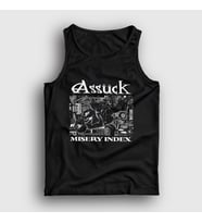 Presmono Unisex Siyah Assück Metal Misery Index Atlet 473783tt