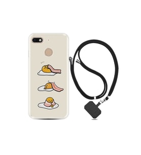 General Mobile Gm8 Go Kılıf Desenli Silikon Boyun Askılı Sweety Egg 1322