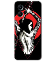 Redmi Note 12 4G Kılıf HD Desen Baskılı Kılıf - Samurai Girl