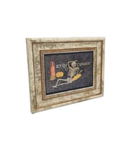 Neşeli İskelet Mozaiği (Hatay)  ΕΥΦΡΟCΥΝΟC (euphrosynos) Baskılı Taş Tablo 20x25