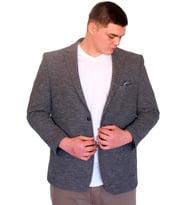 Mode XL Büyük Beden Erkek Klasik Blazer Ceket BRITANYA 23028 Koyu Gri