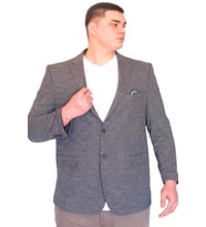 Mode XL Büyük Beden Erkek Klasik Blazer Ceket BRITANYA 23028 Koyu Gri