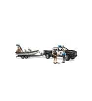 BRUDER 02507 ZODYAK VE POLİS ARACI RÖMORKLU 2 FİGÜR