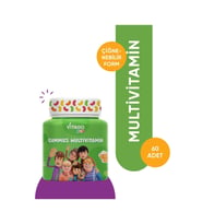 Kids Gummies Multivitamin Multimineral Içeren 60 Adet Çiğnenebilir Gummy Jel