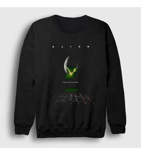 Presmono Unisex Siyah Poster Film Hr Giger Alien Sweatshirt 486657tt