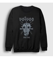 Presmono Unisex Siyah Infini Müzik Voivod Sweatshirt 509690tt