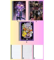 Jojo bizarre adventureA4 defter 3 adet çizgili + kareli + çizgisiz büyük boy 21*29 cm süper set