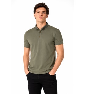 Erkek Polo Yaka Kısa Kollu Tişört Regular Kalıp T6073 BGL-ST05551