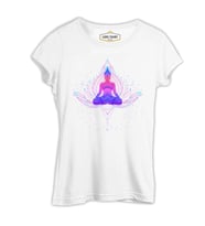 Yoga - Center Beyaz Kadın Tshirt