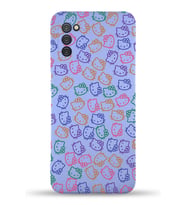 Samsung Galaxy A02s Uyumlu Lansman Kılıf Hello Kitty Tasarımlı İçi Kadife Kapak-Lila (Şeffaf)