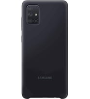 Galaxy A71 ile Uyumlu Silikon Kılıf Siyah EF-PA715TBEGWW