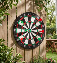 36 cm Profesyonel Görünümlü Dart Tahtası – 6 İğne Uçlu Dart Oklu Duvar Tipi Hedef Oyunu Seti