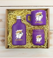 BK Gift Kişiye Özel İsimli DTF Best Friend Temalı Mor Kahve Fincanı & Kolonya & Mum Hediye Seti-4, Arkadaşa Hediye, Doğum Günü Hediyesi