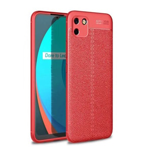 Realme C11 Kılıf Auto Fus Kapak - Kırmızı