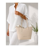 Omuz Canta Kadin Omuz Cantasi 3'LU Set Gunluk Shopper Canta Krem Just Polo