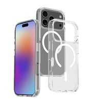 Apple iPhone 17 Pro Uyumlu Kılıf M-safe Şarj Özellikli Şeffaf Sert PC Zore Embos Kapak