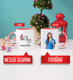 Patolog Kupa Bardak Pembe Fotoğraflı