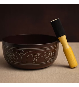 Pirinç Meditasyon Çanı – 19x10 cm Rahatlatıcı Ses (Karışık)