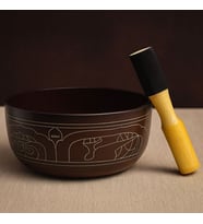 Pirinç Meditasyon Çanı – 19x10 cm Rahatlatıcı Ses (Karışık)