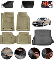 Renault Laguna 2 2001-2007 Uyumlu Paspas Araca Özel Bagaj Havuzu MBS Bej