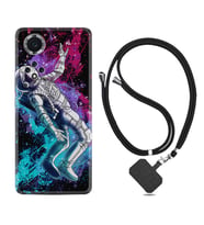 Huawei Nova Y70 Y90 Nova 9 SE  Kılıf Boyun Askılı Silikon Astronot Signs 1753