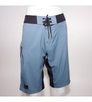 Erkek Deniz Şortu Boardshort Filesiz Meridyendukkan Olaıan (Gri)