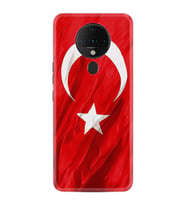 Tecno Spark 6 Kılıf Resimli Silikon Kılıf Şanlı Türk Bayrağı 4 1401