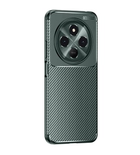 Tecno Spark 30 Kılıf Auto Focus Karbon Kapak - Koyu Yeşil