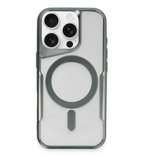 Newface Apple iPhone 16 Pro Max Kılıf Boyi Magsafe Silikon Kapak - Yeşil