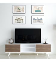 Moonlife İstanbul Tv Ünitesi Beyaz Ceviz