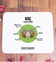 Kişiye Özel Koç Burcuna Hediye Mouse Pad