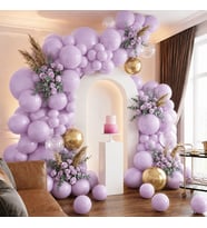 Lila Renk Lateks Metalik Balon (30 cm) - 100 Adet