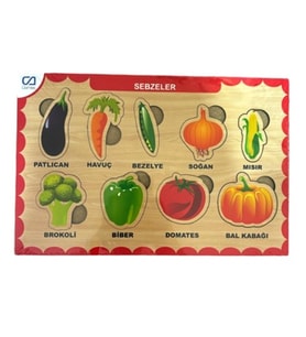 Ca Games Ahşap Puzzle Sebzeler 19X29