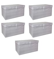 Çok Amaçlı Düzenleyici Kutu Organizer Cırt Cırtlı Hurç Mega Plus Boy 40cm X 30cm X 70cm (5 Adet)