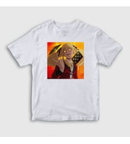 Presmono Unisex Çocuk Beyaz Mary Anime kakegurui T-Shirt 240022tt