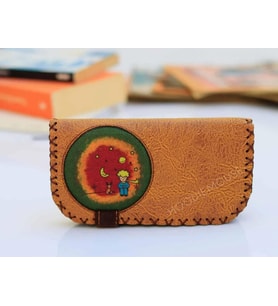 Küçük Prens Figürlü Büyük Cüzdan Etnik Bohem Retro Vintage Style - HARDAL