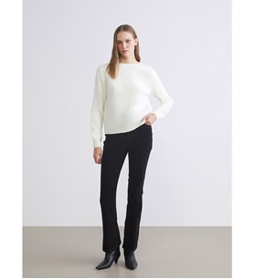LCWAIKIKI Classic Siyah Dar Fit Kadife Kadın Pantolon