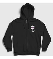 Presmono Unisex Siyah Joe Talbot Müzik Idles Fermuarlı Kapüşonlu Sweatshirt 509791tt